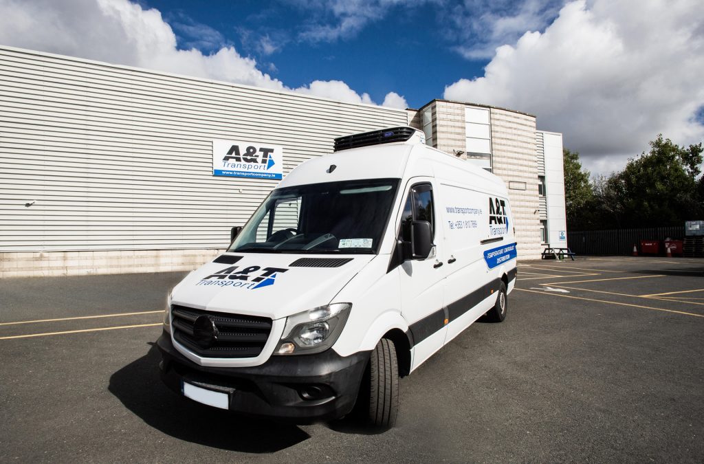 &T Transport's Mercedes Sprinter van, providing efficient delivery solutions.